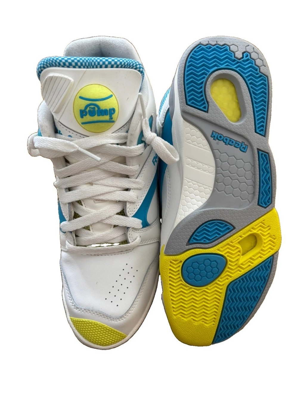 Reebok Court Victory Pump-Michael Chang tennis blue-EUsz 39 (us 7Mor8.5W )